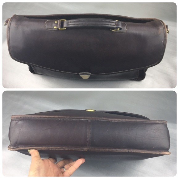 Vintage Coach Morgan briefcase in Mahogany - Picture 6 of 9